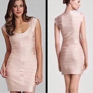 French Connection Blush Bandage Dress